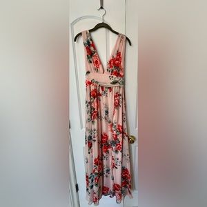 LULUS size small floral gown